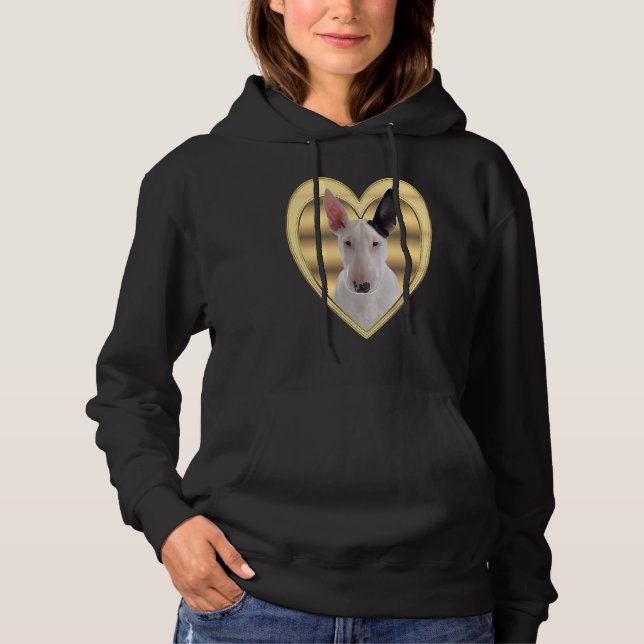 Bullterrier  Dog Heart   Bullterrier Hoodie (Vorderseite)