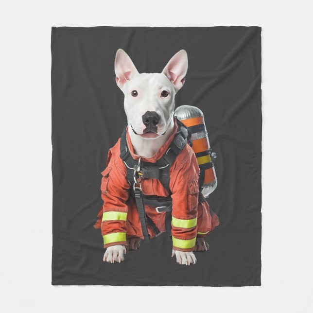Bullterrier Fleecedecke (Vorderseite)
