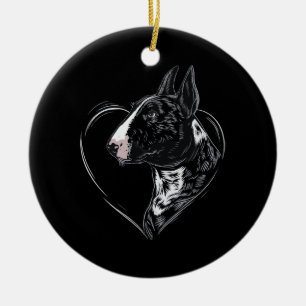Bullterrier keramik ornament