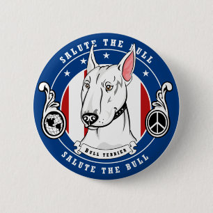 Bullterrier-Knopf Button
