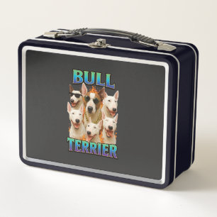 Bullterrier metall brotdose