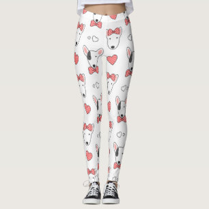 Bullterrier-nahtloses Muster Leggings