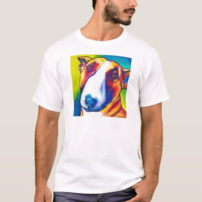 Bullterrier rot und Weiß 2 T-Shirt (Vorderseite)