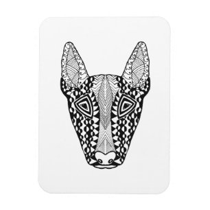 Bullterrier-Skizze Magnet