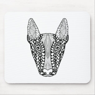 Bullterrier-Skizze Mousepad