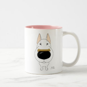 Bullterrier ValentineMug Zweifarbige Tasse