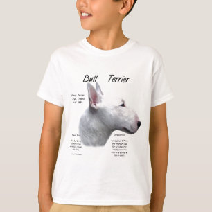 Bullterrier-(weißer) Geschichtsentwurf T-Shirt