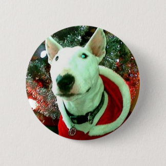 Bullterrierweihnachten Button