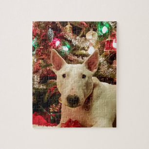 BullterrierWeihnachtsgeschenkbaum Puzzle