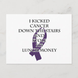 Bully Cancer (Lila Band) Postkarte