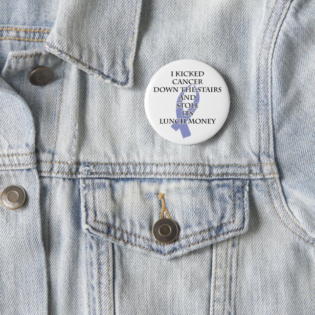 Bully Cancer (Periwinkle Ribbon) Button (Beispiel)
