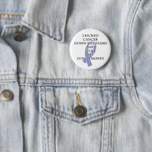 Bully Cancer (Periwinkle Ribbon) Button