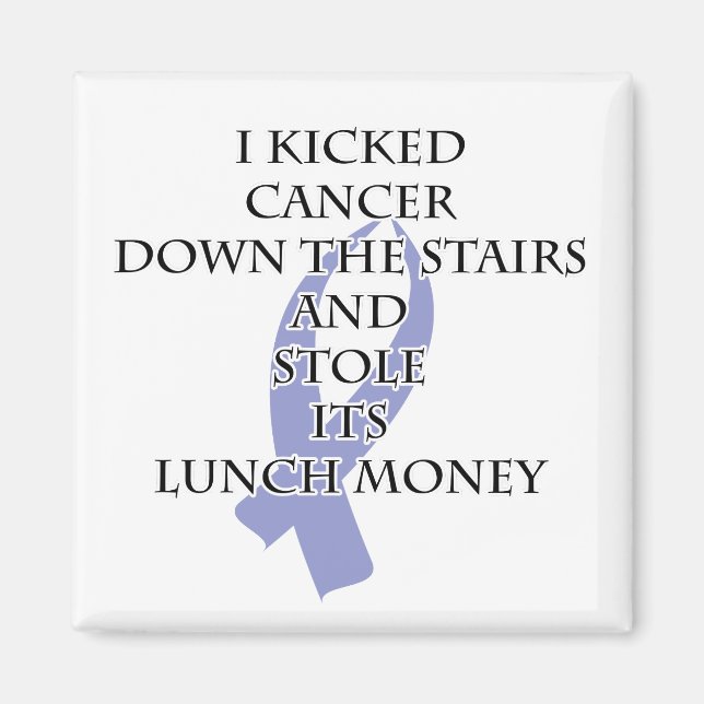 Bully Cancer (Periwinkle Ribbon) Magnet (Vorne)