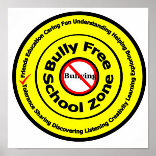 Bully Free School Zone Poster