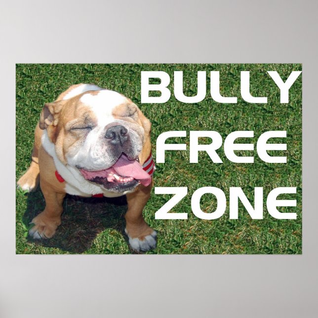 BULLY FREE ZONE 52" x 35" Poster (Vorne)