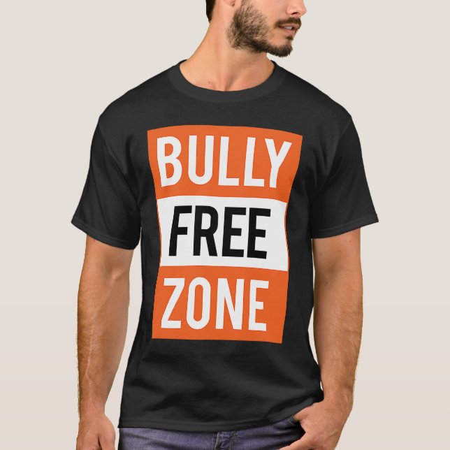 Bully Free Zone Anti Bullying Stop Awareness Kindn T-Shirt (Vorderseite)