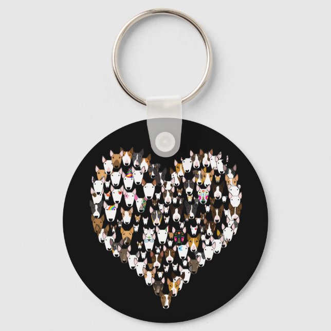 Bully Liebe Heart Keyring Schlüsselanhänger (Vorderseite)