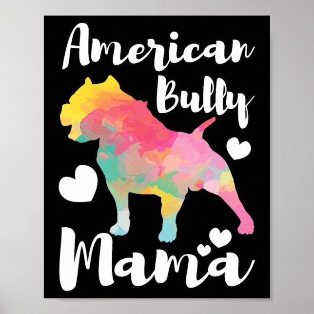 Bully Mama Bulldog Eigentümer Mama Poster (Vorne)