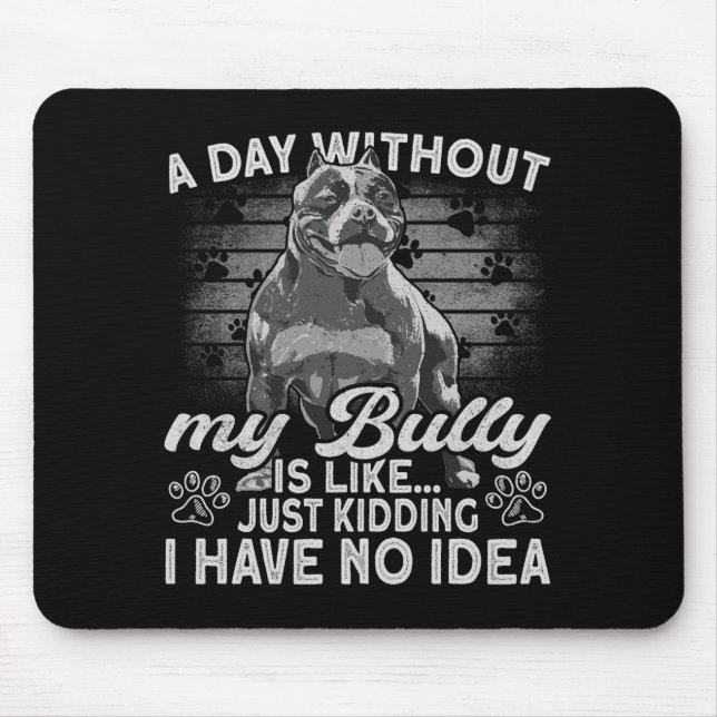 Bully Tbull Stuffed Animal Outfit Dog American Bul Mousepad (Vorne)