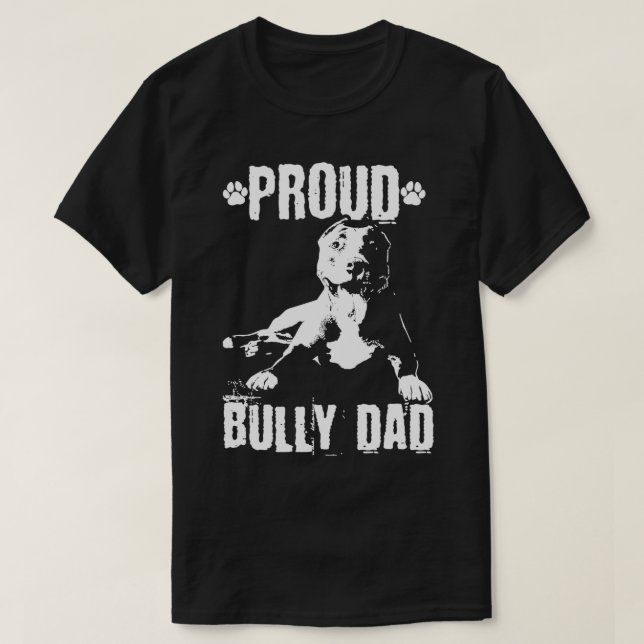 Bully Vater American Bully Pitbull Dog Owner Pullo T-Shirt (Design vorne)