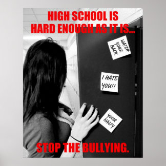 Bullying in der High School (Clean) Poster