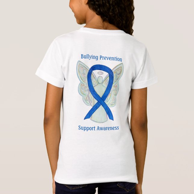 Bullying Prevention Awareness Ribbon Custom TShirt (Rückseite)