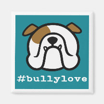 #bullylove - Bulldog Liebe! English Bulldog-Magnet