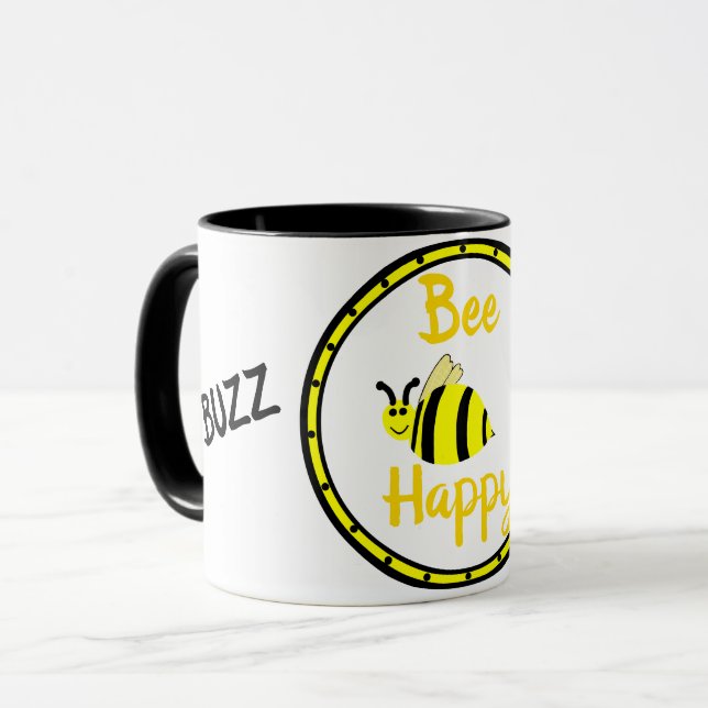 Bumble Bee Buzz Tasse (Vorderseite Links)
