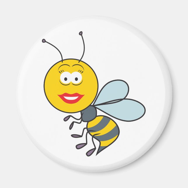 Bumble Bee Face Magnet (Vorne)