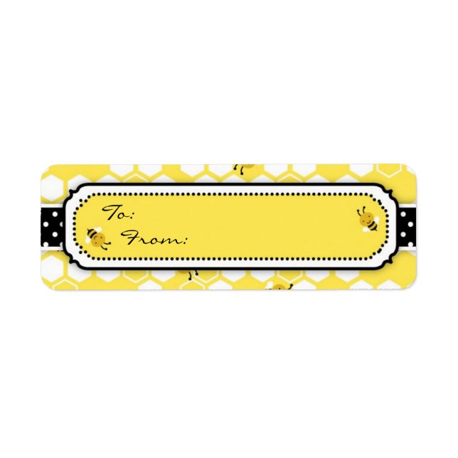 Bumble Bee Gift Label S (Vorne)