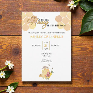 Bumble Bee Honig auf dem Weg Baby Shower Einladung