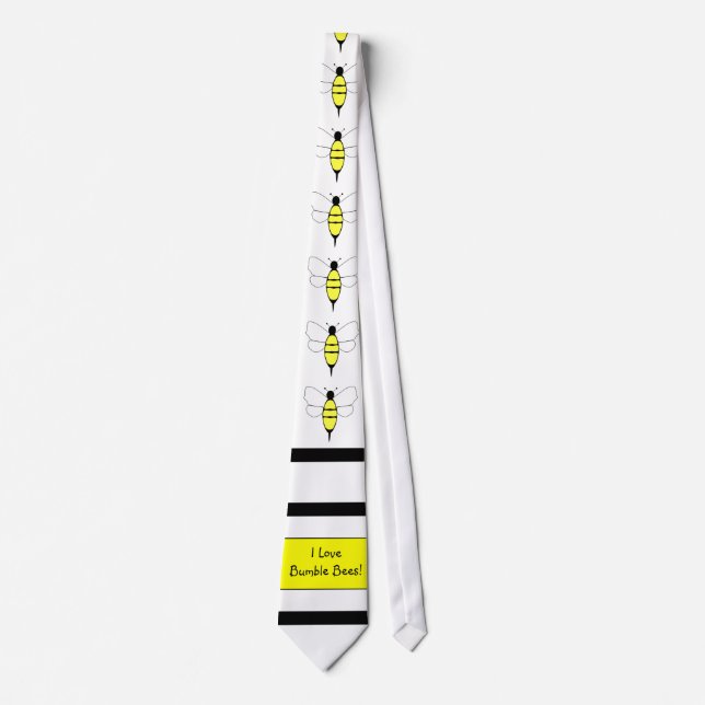 Bumble Bee Neck Tie Krawatte (Vorderseite)
