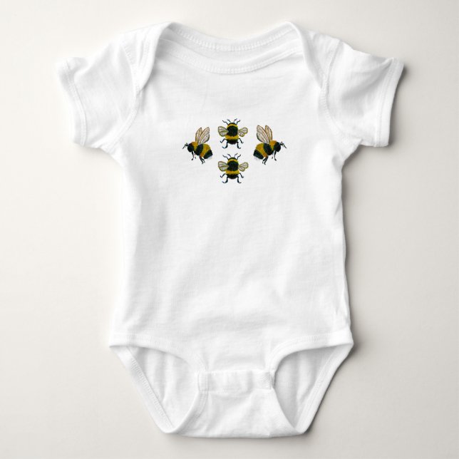 Bumble Bee onsie Baby Bodysuit Baby Strampler (Vorderseite)