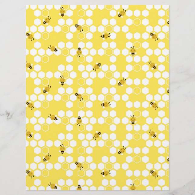 Bumble Bee Scrapbook Paper (Vorderseite)