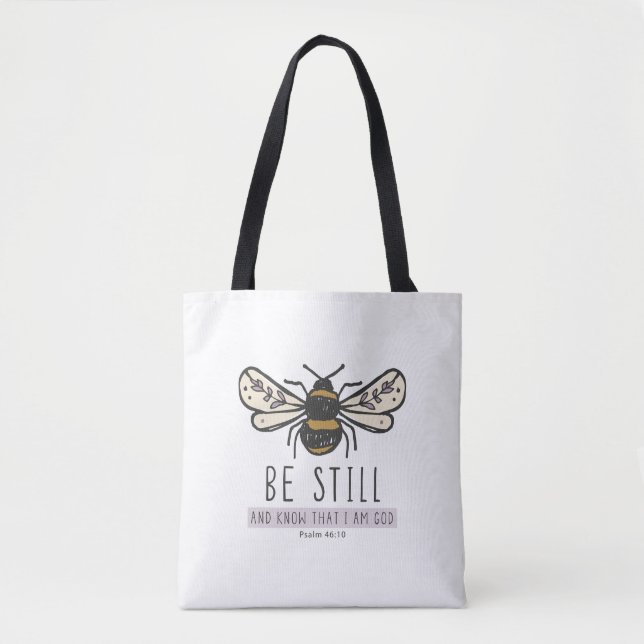 bumble bee scripture tote bag (Vorderseite)