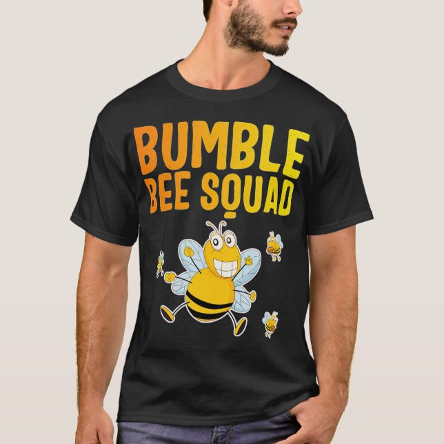 Bumble Bee Squad, Bumblebee Team Group, Cute Gift  T-Shirt (Vorderseite)