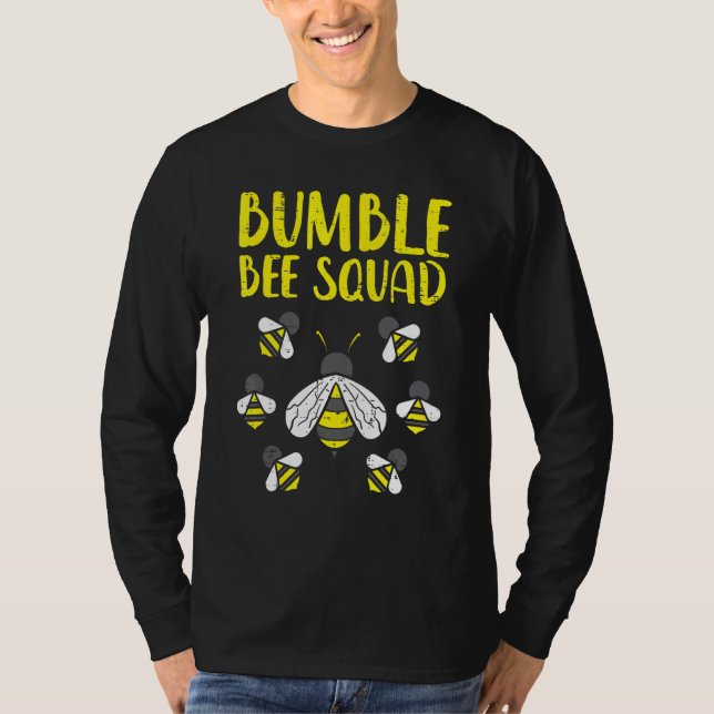Bumble Bee Squad Funny Bumblebee Friends Team Männ T-Shirt (Vorderseite)
