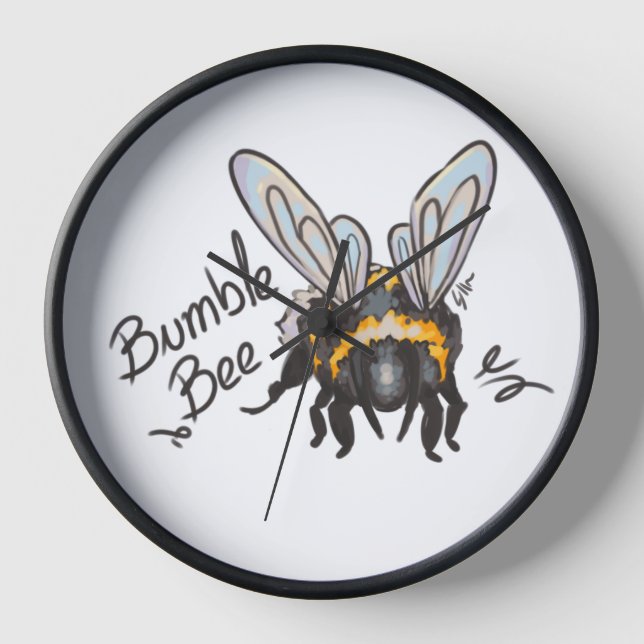 Bumble Bee Uhr (Vorderseite)