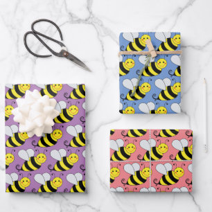 Bumble Bee verschiedene farbige Wrapping Paper She Geschenkpapier Set