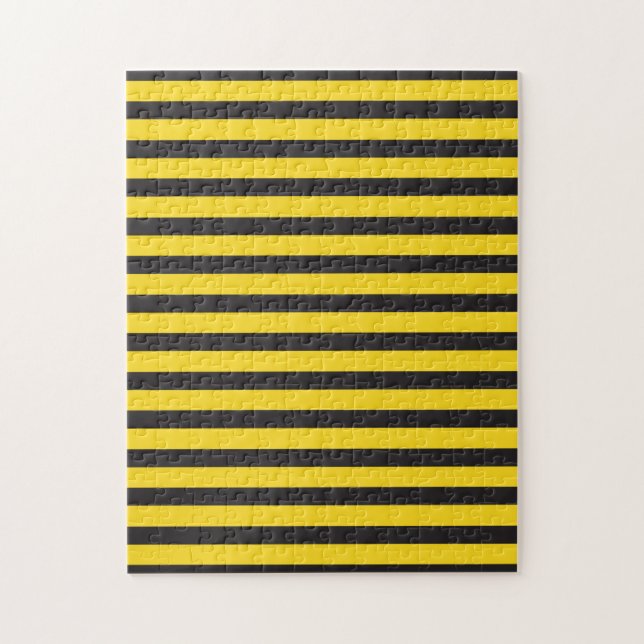 Bumblebee Black Yellow Horizontal Lines Bumble Bee Puzzle (Vertikal)