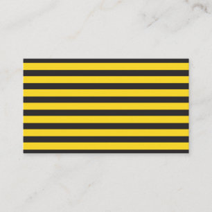Bumblebee Black Yellow Horizontal Lines Bumble Bee Visitenkarte