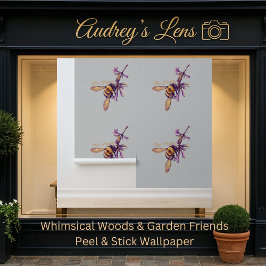 Bumblebee & Chinese Lilac Floral Nursery Tapete