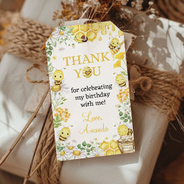 Bumblebee First Bee Day Birthday Party Thank You Geschenkanhänger