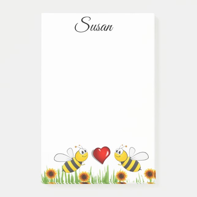 Bumblebee nach der Abgabe Post-it Klebezettel (Vorderseite)