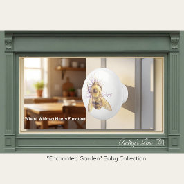 Bumblebee Nursery Knob | Natur-Schubladengriff Keramikknauf