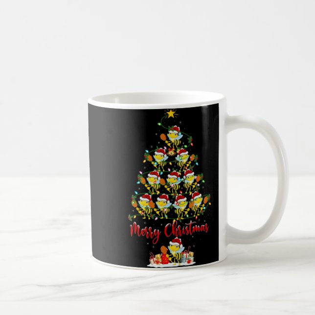 Bumblebee Xmas Lights Bumblebee Christmas Tree T S Kaffeetasse (Rechts)
