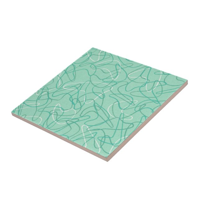 Bumerang-Fliese - Jade-Grün Fliese (Seite)