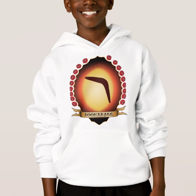 Bumerang Mandorla Hoodie (Vorderseite)