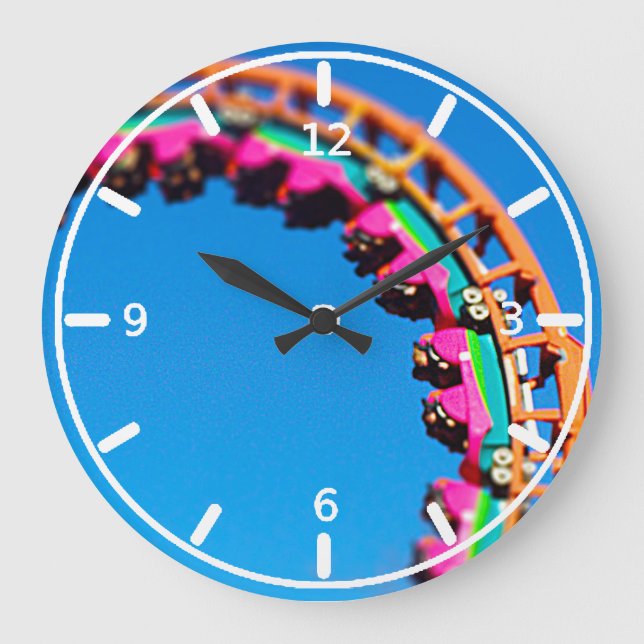 Bumerang-Rollen-Untersetzer-Welten des Spaßes, kc Große Wanduhr (Vorderseite)