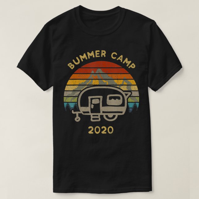 Bummer Camp 2020 Retro T-Shirt (Design vorne)